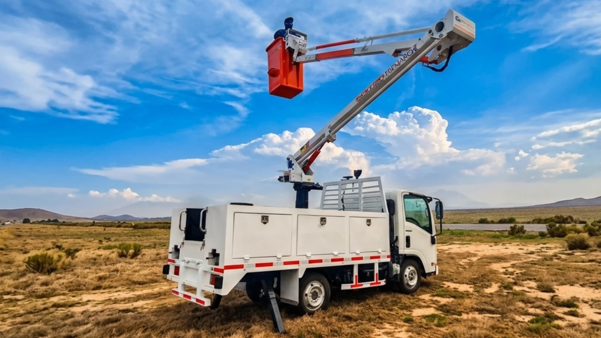 Instalaci&oacute;n de gr&uacute;a aislada Guiton en unidad Isuzu ELF 200